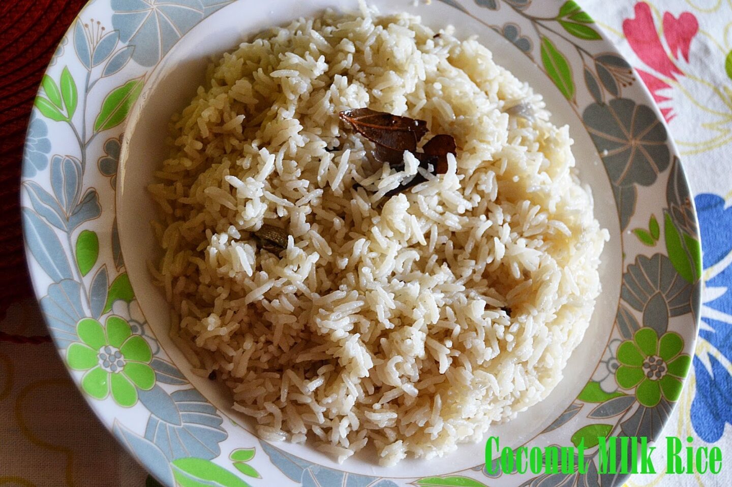 Coconut Milk Rice The Big Sweet Tooth
