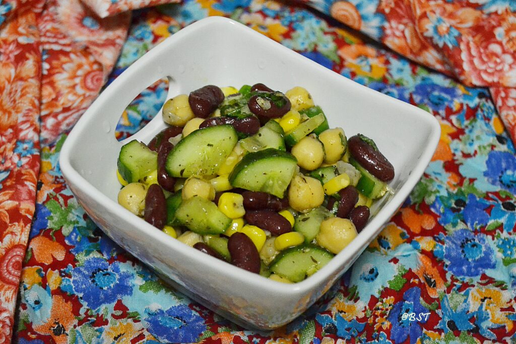 Mixed Bean Salad The Big Sweet Tooth