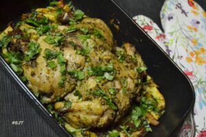 3- Pepper Roast Chicken with Spicy Potatoes