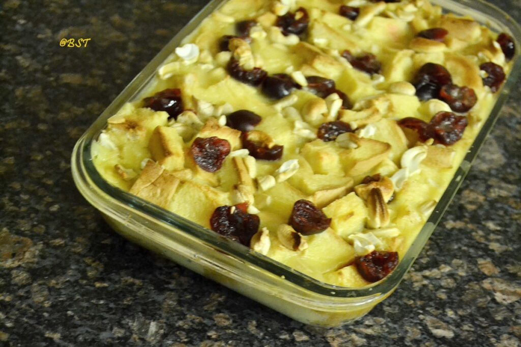 Eggless Bread Pudding The Big Sweet Tooth