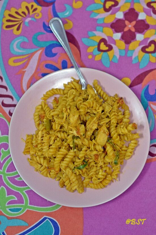 Chicken Curry Pasta The Big Sweet Tooth