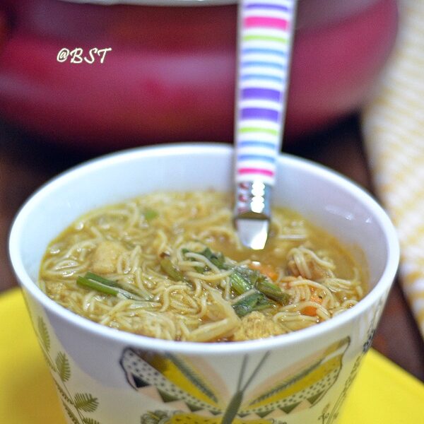Chicken Vermicelli Soup - The Big Sweet Tooth