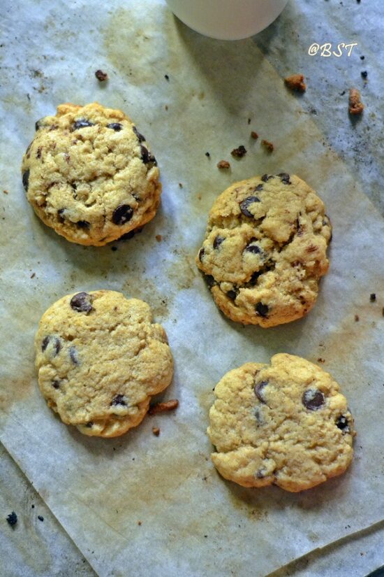 Wholewheat Chocolate Chip Tahini Cookies The Big Sweet Tooth