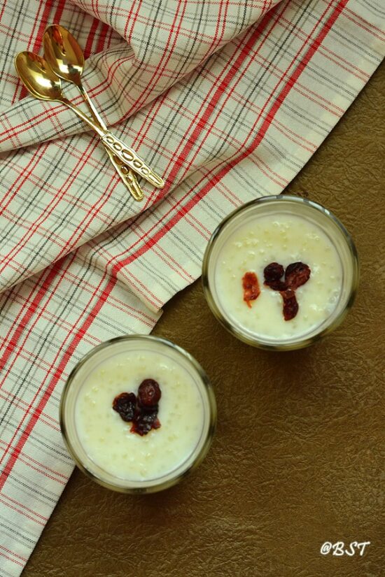 White Chocolate Sago Pudding The Big Sweet Tooth