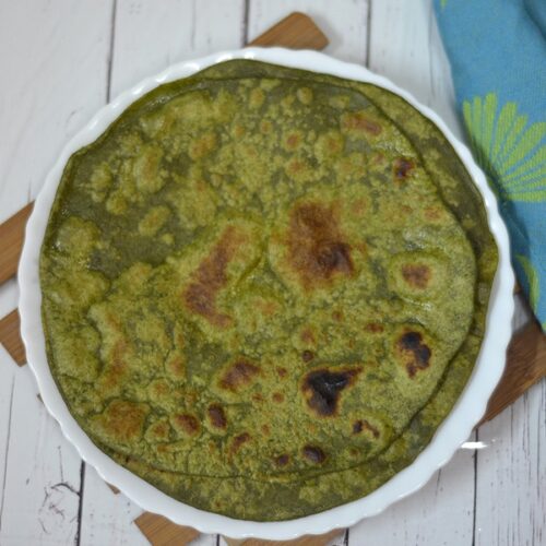 Palak Chapathi | Spinach Flatbread - The Big Sweet Tooth