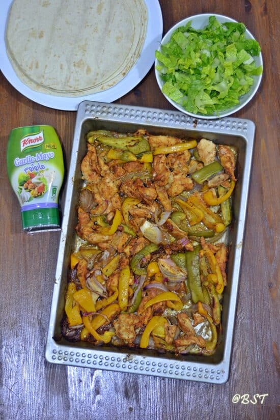 Chicken Fajita Tray Bake The Big Sweet Tooth
