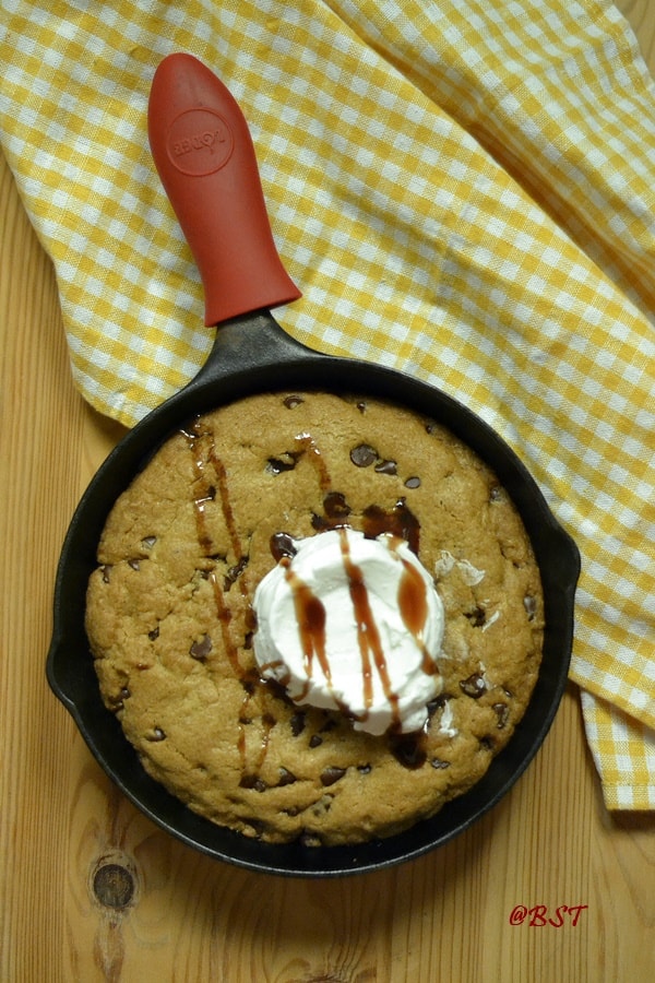 How To Make a Brown Butter Chocolate Chip Skillet Cookie - Chef Savvy